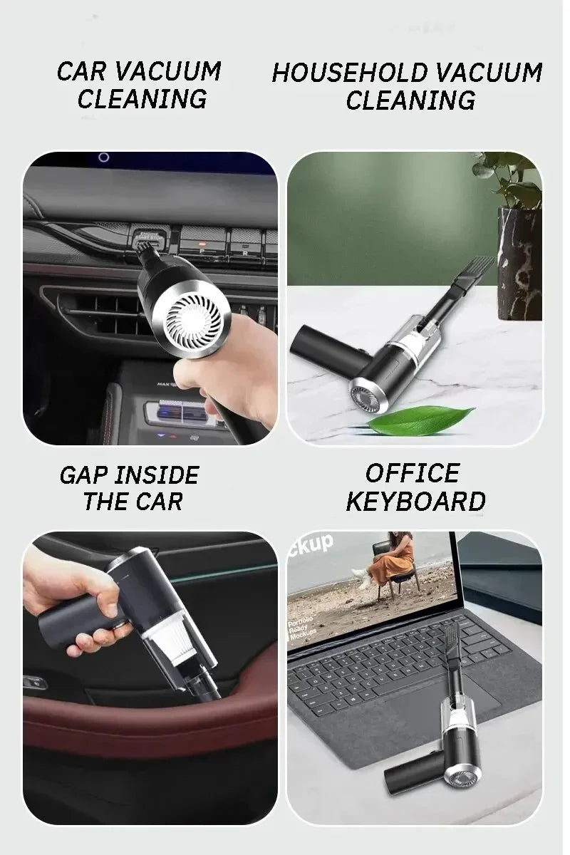 FlexiClean Cordless Mini Vacuum – Compact Power for Everyday Messes