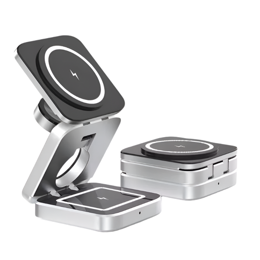 3-in-1 Foldable Magnetic Wireless Charger is your perfect travel companion